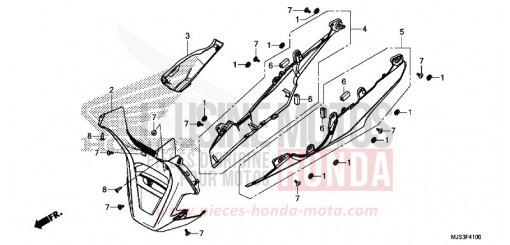 UNDER COWL NC750JH de 2017